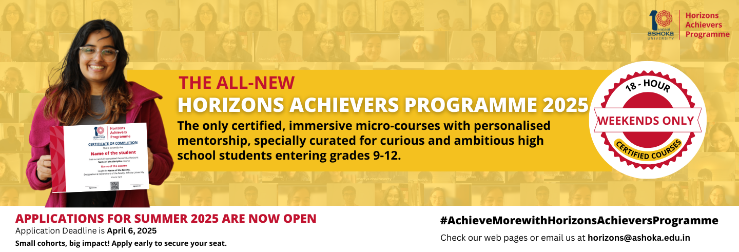 Horizons Achivers Programme | Ashoka University 2025